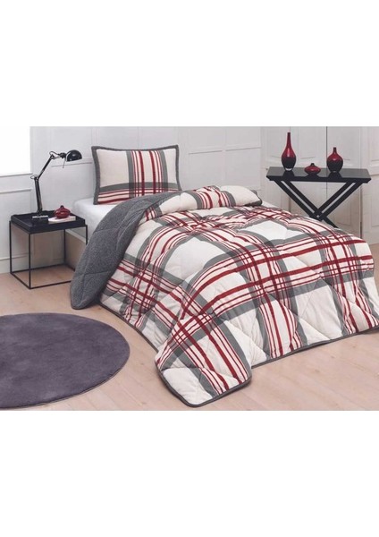 Comforter Yorgan Set Tek Kişilik Wera Kırmızı