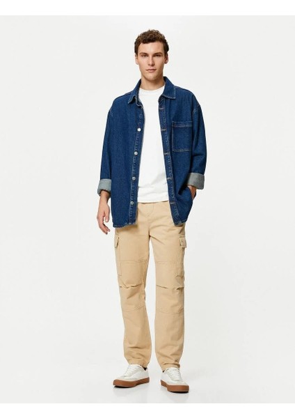 Erkek Kanvas Pantolon 4SAM40004HW Bej