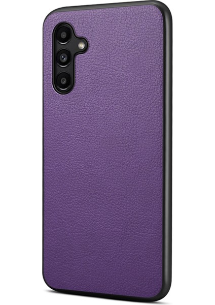 Samsung Galaxy A15 4g / 5g Hibrit Deri Kaplamalı Pc+Tpu Darbeye Dayanıklı Kapak (Yurt Dışından)