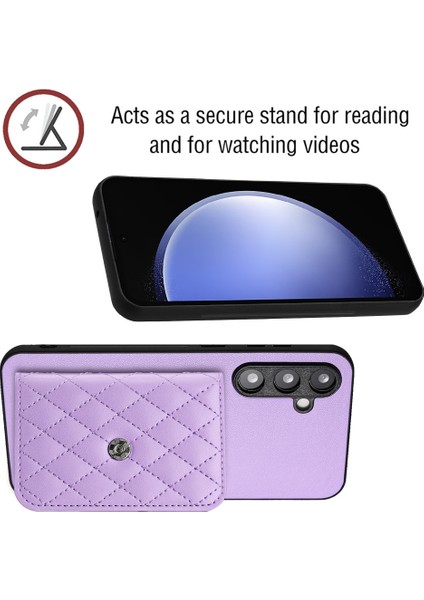 Samsung Galaxy S23 Fe Rfıd Engelleme Kılıfı Kart Çantası Kickstand Telefon Kapağı (Yurt Dışından) fiyatları