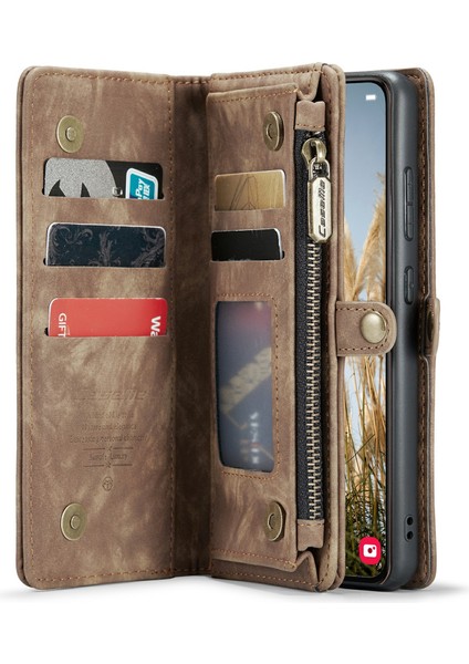 Samsung Galaxy S24 Plus Çıkarılabilir Deri Fermuar Cüzdan Telefon Kapağı (Yurt Dışından) fiyatları