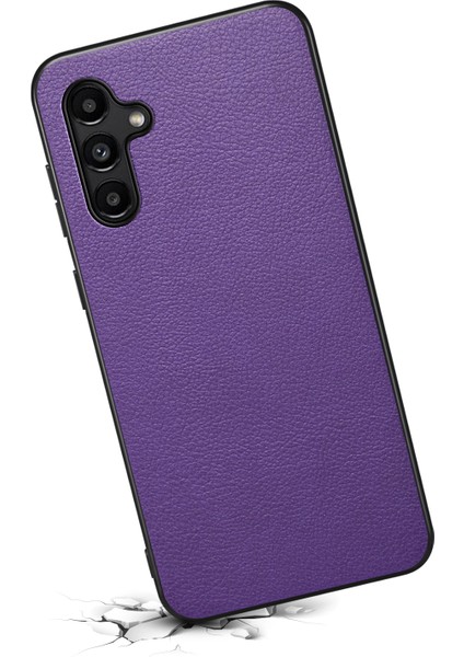 Samsung Galaxy A15 4g / 5g Hibrit Deri Kaplamalı Pc+Tpu Darbeye Dayanıklı Kapak (Yurt Dışından)