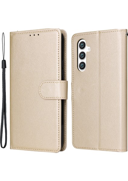 Samsung Galaxy S24 Plus Askılı Pu Deri Telefon Kılıfı (Yurt Dışından)