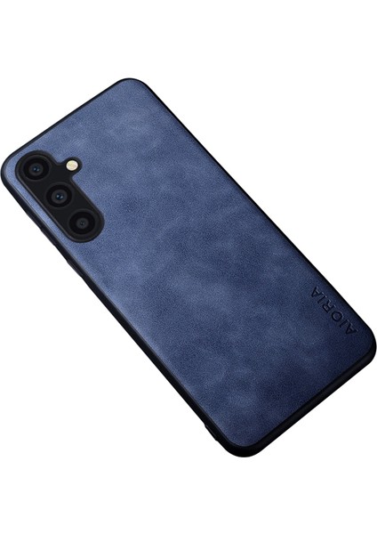 Samsung Galaxy A15 4g / 5g Parmak Izi Önleyici Deri + Pc + Tpu Kabuk (Yurt Dışından)