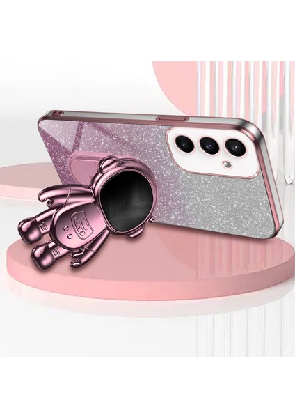 Samsung Galaxy S23 Fe Galvanik Pc + Tpu Telefon Koruma Kılıfı Astronot Kickstand Kapak (Yurt Dışından) fiyatları