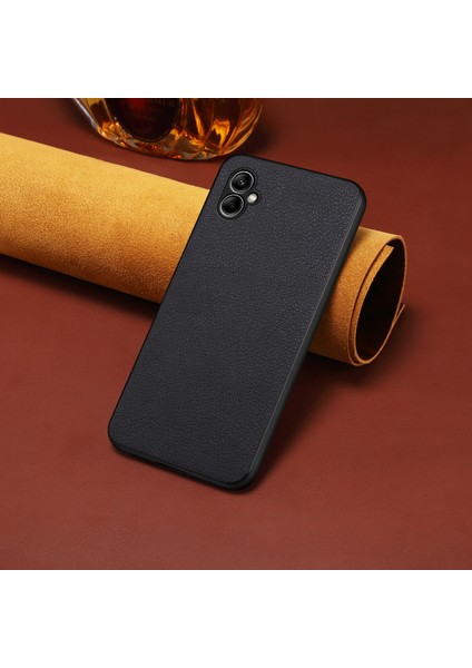 Samsung Galaxy A05 4g Pu Deri Kaplamalı Pc + Tpu Koruyucu Kaymaz Telefon Kapağı (Yurt Dışından)