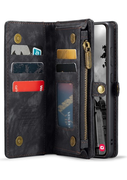 Samsung Galaxy S24 Plus Çıkarılabilir Deri Fermuar Cüzdan Telefon Kapağı (Yurt Dışından) fiyatları