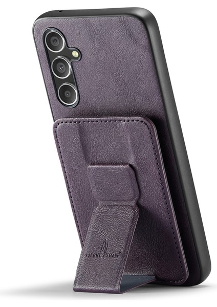 Samsung Galaxy S24 Plus Deri Kaplamalı Tpu Kart Tutucu Telefon Kapağı (Yurt Dışından)