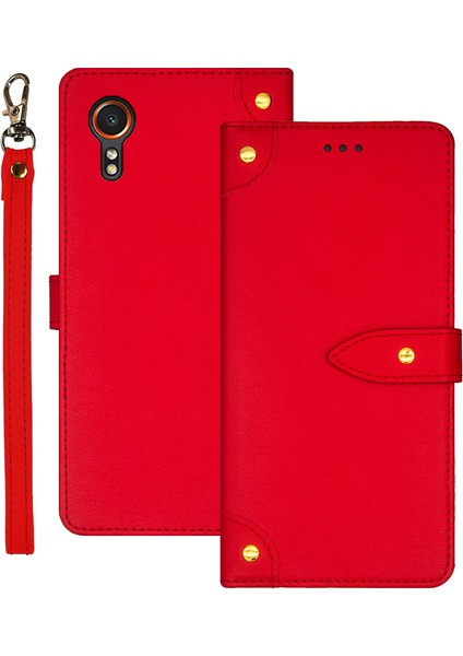 Samsung Galaxy Xcover 7 Deri Kart Sahibinin Cep Telefonu Kılıfı (Yurt Dışından)
