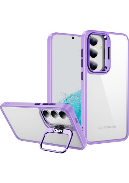 Samsung Galaxy S24 Tpu+Akrilik Kickstand Düşmeyi Önleyici Telefon Kılıfı (Yurt Dışından)