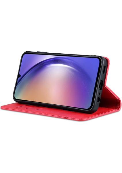 Samsung Galaxy A25 5g Pu Deri Kılıf Telefon Cüzdan Kapağı (Yurt Dışından)