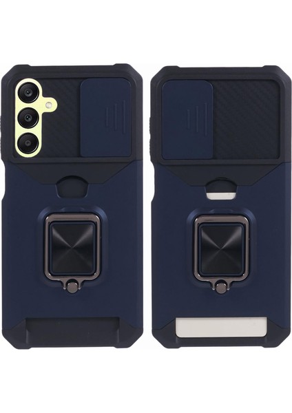 Samsung Galaxy A25 5g Kart Tutucu Pc + Tpu Telefon Kickstand Kapağı (Yurt Dışından)
