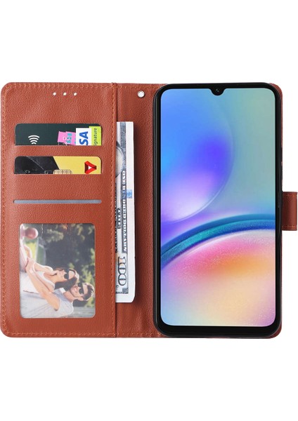 Samsung Galaxy A25 5g Pu Deri Cüzdan Cep Telefonu Standı Kapağı (Yurt Dışından)