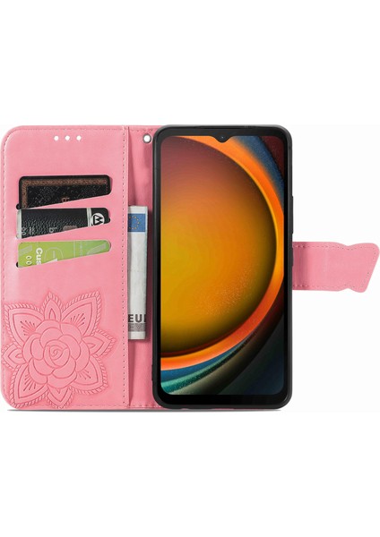 Samsung Galaxy Xcover 7 Manyetik Kılıf Deri Telefon Kılıfı (Yurt Dışından)