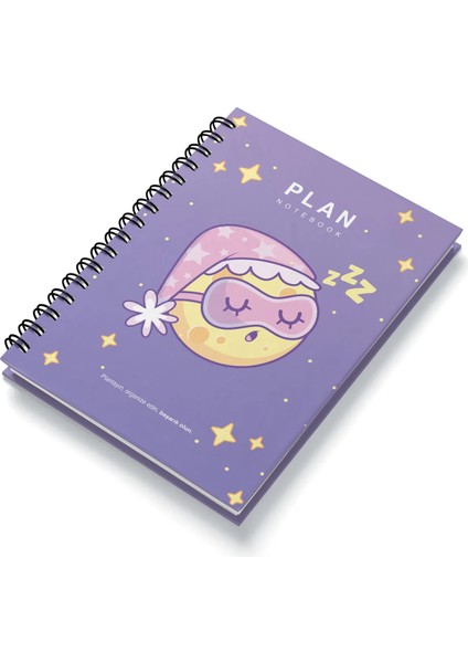 Deep Notebook Süresiz Planlayıcı Ajanda A5 Spiralli Bob Tasarım