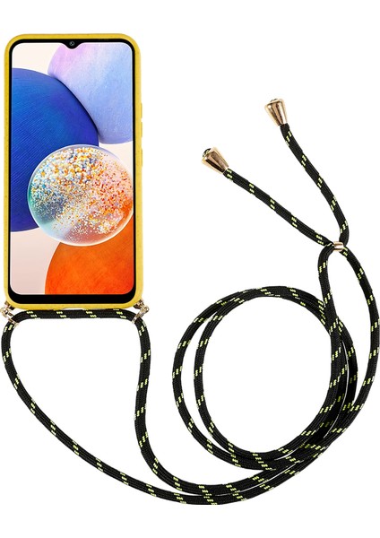 Samsung Galaxy A25 5g Biyobozunur Buğday Samanı+Tpu Kapak ve Kordon (Yurt Dışından)
