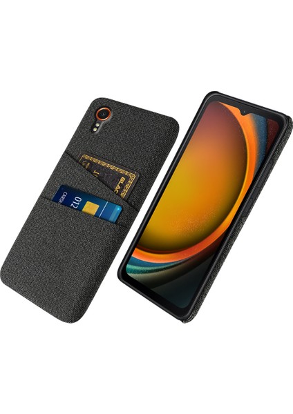 Samsung Galaxy Xcover 7 Kumaş Dokusu Darbeye Dayanıklı Kapak (Yurt Dışından)