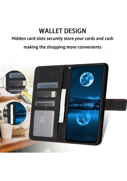 Samsung Galaxy S23 Ultra Cüzdan Pu Deri Cilt Dokunmatik Duygu Telefon Kapağı (Yurt Dışından)