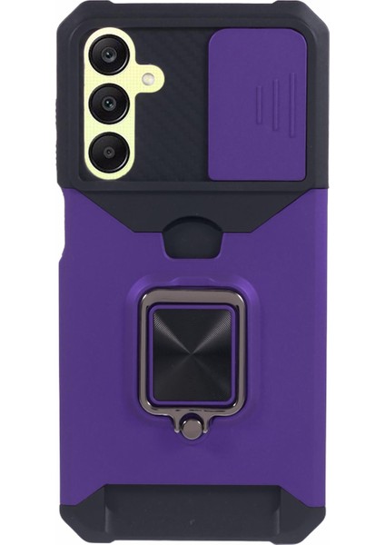 Samsung Galaxy A25 5g Kart Tutucu Pc + Tpu Telefon Kickstand Kapağı (Yurt Dışından) modelleri