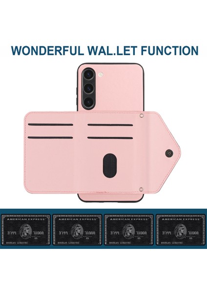 Samsung Galaxy S23+ Kart Çantası Kickstand Düşmeye Dayanıklı Kapak (Yurt Dışından) fırsatları