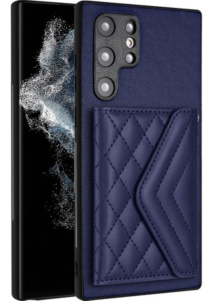 Samsung Galaxy S22 Ultra 5g Kart Çantası Kickstand Telefon Kapağı (Yurt Dışından)