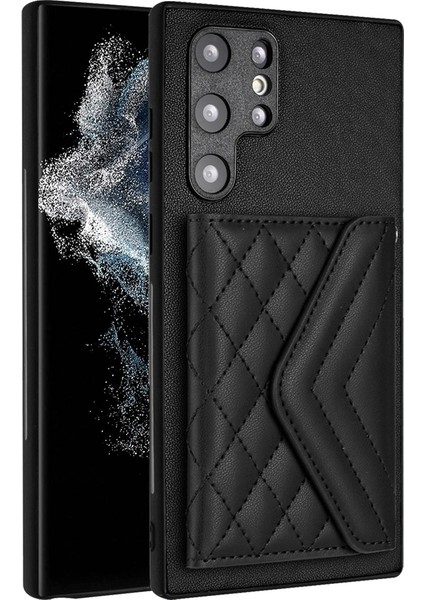 Samsung Galaxy S22 Ultra 5g Kart Çantası Kickstand Telefon Kapağı (Yurt Dışından)