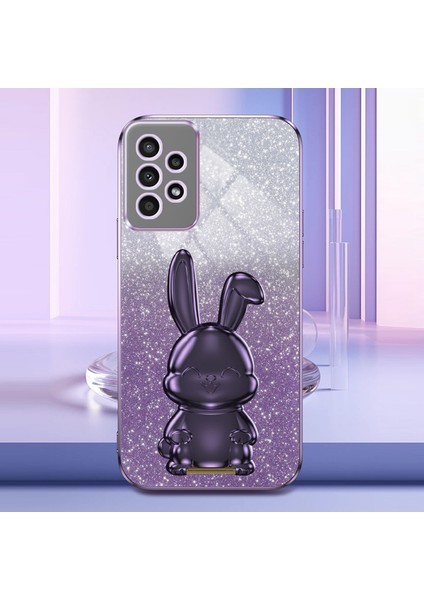 Samsung Galaxy A13 Çizilmez Elektro Kaplama Pc + Tpu Telefon Kılıfı, Kickstand'lı (Yurt Dışından) fiyatları