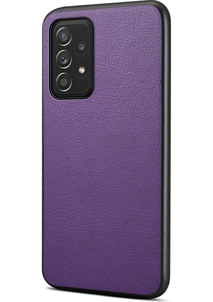 Samsung Galaxy A52 / A52S 5g Telefon Kılıfı Pu Deri Dana Dokusu Çizilmez Arka Kapak (Yurt Dışından)