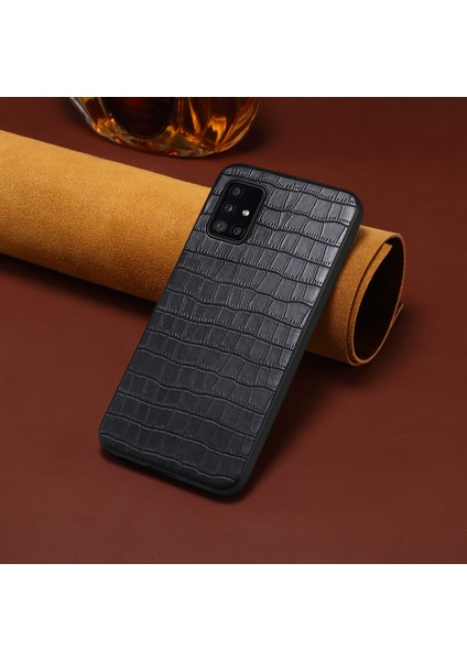 Samsung Galaxy A51 4g SM-A515 Pu Deri Kaplamalı Tpu+Pc Kaymaz Kavrama Telefon Kapağı (Yurt Dışından) fırsatları