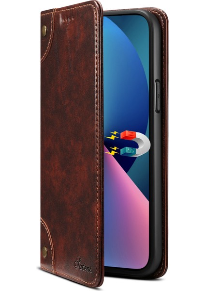 Samsung Galaxy S22 5g Pu Deri + Tpu Cüzdan Telefon Kabuğu Çizilmez Kılıf (Yurt Dışından)