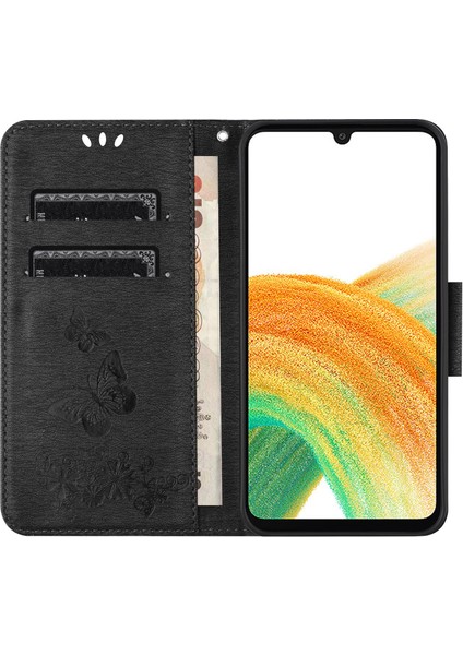 Samsung Galaxy A15 5g Cüzdan Kılıf Pu Deri Telefon Kapağı (Yurt Dışından)