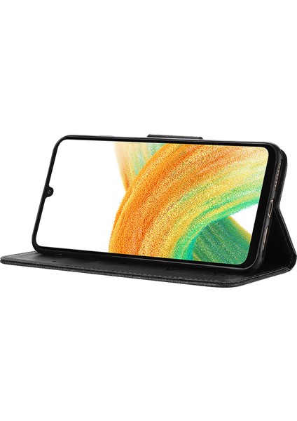 Samsung Galaxy A15 5g Cüzdan Kılıf Pu Deri Telefon Kapağı (Yurt Dışından)