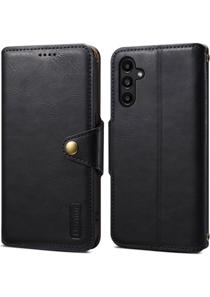 Samsung Galaxy A14 5g Telefon Kılıfı Cüzdan Deri + Tpu Kapak Sığır Derisi Dokusu (Yurt Dışından)