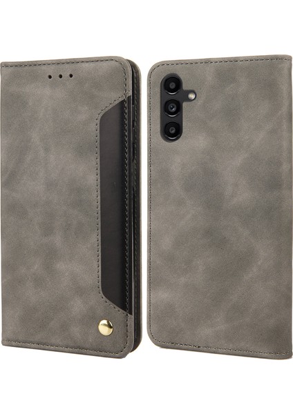 Samsung Galaxy A15 5g Flip Stand Deri Cilt Dokunmatik Telefon Kılıfı (Yurt Dışından)