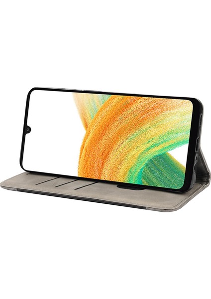 Samsung Galaxy A15 5g Flip Stand Deri Cilt Dokunmatik Telefon Kılıfı (Yurt Dışından)
