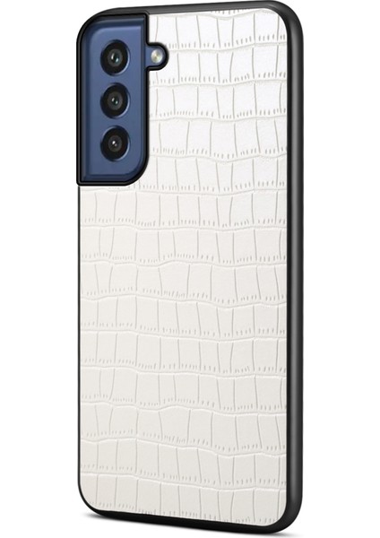 Samsung Galaxy S21 Fe 5gs Timsah Dokulu Deri Kaplı Hibrit Telefon Kılıfı (Yurt Dışından)