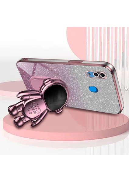 Samsung Galaxy A20 / A30 Glitter Pc + Tpu Kickstand Arka Kapak (Yurt Dışından)