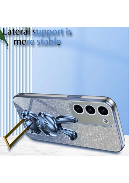 Samsung Galaxy S23+ Kickstand'lı, Düşmeye Dayanıklı Parıltılı Telefon Kılıfı (Yurt Dışından) fırsatları