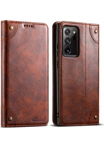 Samsung Galaxy NOTE20 Ultra Deri+Tpu Telefon Kılıfı (Yurt Dışından)