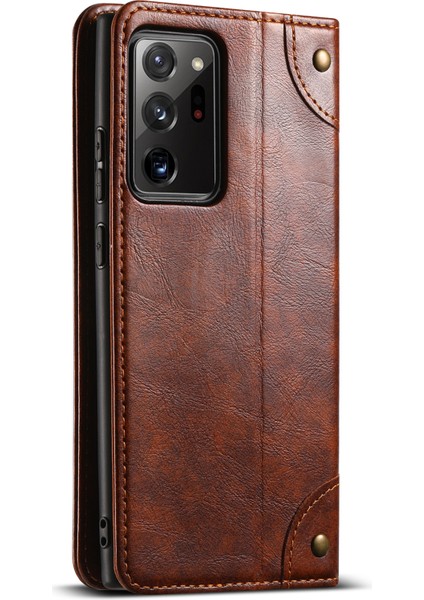 Samsung Galaxy NOTE20 Ultra Deri+Tpu Telefon Kılıfı (Yurt Dışından)