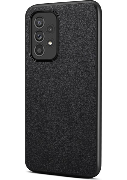 Samsung Galaxy A33 5g Telefon Kapağı Buzağı Dokulu Pu+Tpu+Pc Damlamaya Dayanıklı Kılıf (Yurt Dışından)
