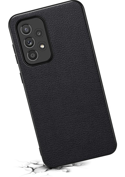 Samsung Galaxy A33 5g Telefon Kapağı Buzağı Dokulu Pu+Tpu+Pc Damlamaya Dayanıklı Kılıf (Yurt Dışından)