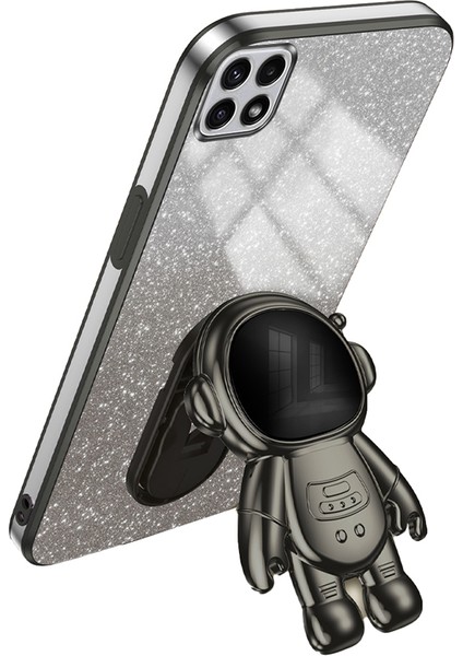 Samsung Galaxy A22 5g Toz Geçirmez Telefon Kılıfı Kickstand Pc+Tpu Kılıfı (Yurt Dışından)