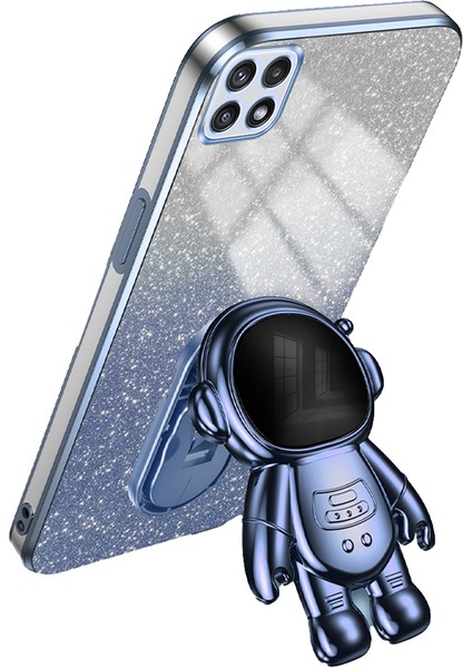 Samsung Galaxy A22 5g Toz Geçirmez Telefon Kılıfı Kickstand Pc+Tpu Kılıfı (Yurt Dışından)