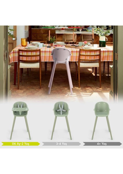 Sorte 2in1 Bebek Mama Sandalyesi ve Çocuk Sandalyesi Yeşil fiyatları