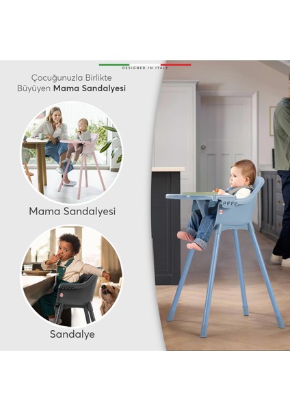 Sorte 2in1 Bebek Mama Sandalyesi ve Çocuk Sandalyesi Yeşil indirimleri