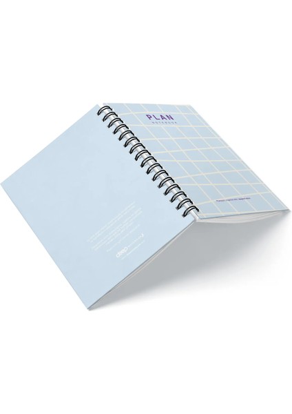 Deep Notebook Süresiz Planlayıcı Ajanda A5 Spiralli Lines Tasarım