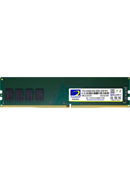 TwinMOS DDR4 8GB 3200MHz Desktop Ram (MDD48GB3200D)