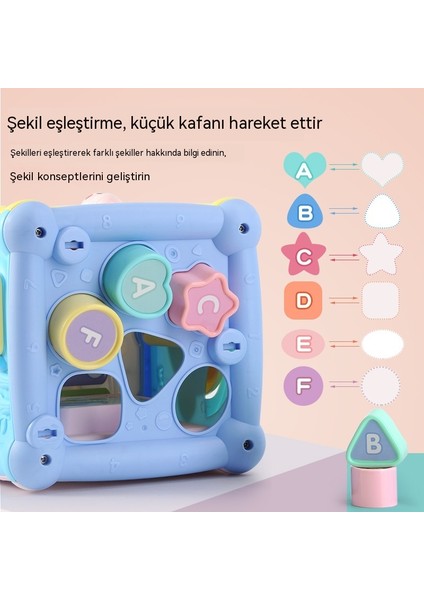Bebek Erken Eğitim Bulmaca Altı Taraflı Küp Oyuncak 0-3 Yaş ve Yarım Şekil Eşleşen Yapı Taşları Rubik Küp Hikayesi Öğrenme Makinesi (Yurt Dışından) fiyatları