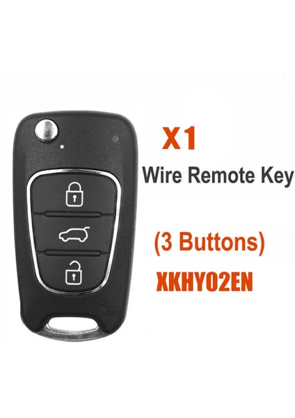 XKHY02EN Evrensel Tel Uzaktan Anahtar Fob Için Vvdı Anahtar Aracı Tipi Için 3 Düğme (Yurt Dışından)
